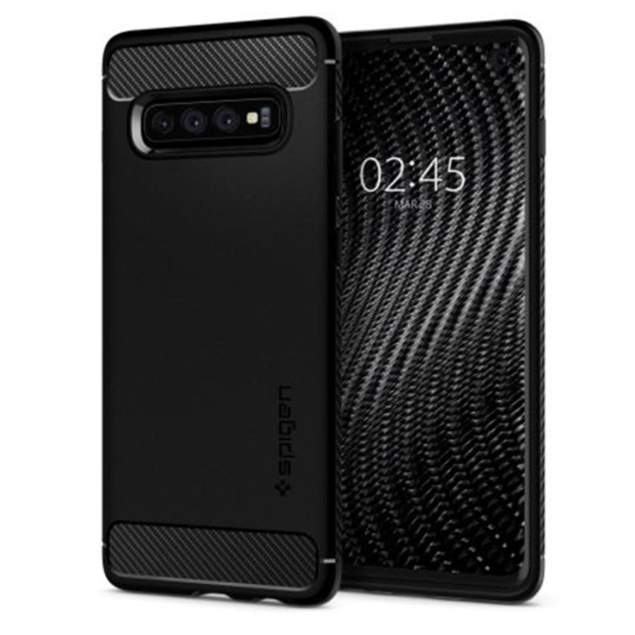 Kryt Spigen Rugged Armor pro Samsung Galaxy S10 černý