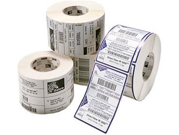 Label, Paper, 102x76mm; Thermal Transfer, Z-Select 2000T, Coated, Permanent Adhesive, 76mm Core, Perforation