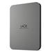 LACIE External Portable Hardrive 4TB USB 3.2 Gen 1 up to 5Gb/s USB-C, Space grey