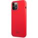 Lacoste Liquid Silicone Glossy Printing Logo Kryt pro iPhone 13 Pro Red