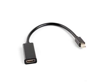 LANBERG adaptér DisplayPort MINI (M) 1.2 na HDMI (F) kabel 20cm, černý