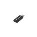 LANBERG adaptér USB-C (F) 2.0 na USB MICRO (M), černý