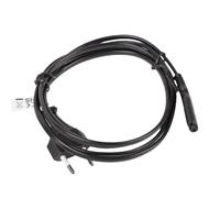 LANBERG CEE 7/16 na IEC 320 C7 EURO (RADIO) POWER CORD 1.8M VDE černý  