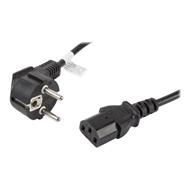 LANBERG CEE 7/7 na IEC 320 C13 POWER CORD 1.8M VDE černý  