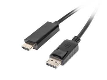 LANBERG DisplayPort (M) 1.1 na HDMI (M) kabel 1m černý