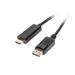 LANBERG DisplayPort (M) 1.1 na HDMI (M) kabel 1m černý
