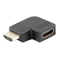 LANBERG HDMI(M) na HDMI(F) adaptér úhlový levý černý  