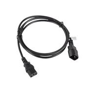 LANBERG IEC 320 C13 na C14 kabel 1.8M VDE černý  