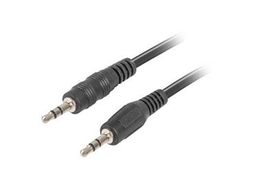 LANBERG Minijack 3.5mm M / M 3 PIN kabel 1,2m, černý