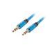 LANBERG Minijack 3.5mm M / M 3 PIN kabel 2m, modrý