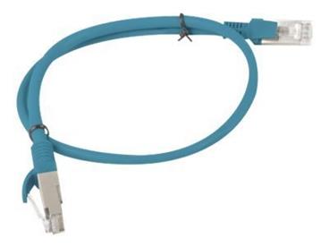 LANBERG Patch kabel CAT.5E UTP 0.5M modrý Fluke Passed