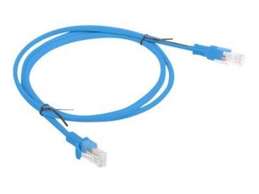 LANBERG Patch kabel CAT.5E UTP 1M modrý Fluke Passed
