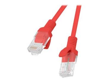 LANBERG Patch kabel CAT.6 UTP 0.25M červený Fluke Passed