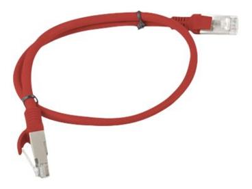 LANBERG Patch kabel CAT.6 UTP 0.5M červený Fluke Passed