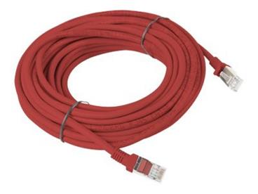 LANBERG Patch kabel CAT.6 UTP 15M červený Fluke Passed