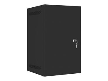 LANBERG RACK CABINET 10” WALL-MOUNT 9U/280X310 FOR SELF-ASSEMBLY WITH METAL DOOR BLACK (FLAT PACK)