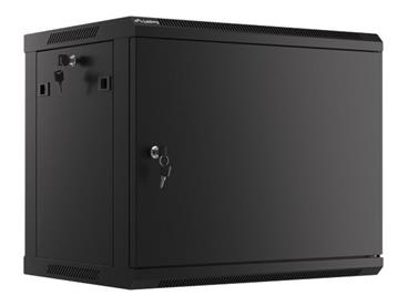 LANBERG RACK CABINET 19” WALL-MOUNT 9U/600X450 FOR SELF-ASSEMBLY WITH METAL DOOR BLACK (FLAT PACK)