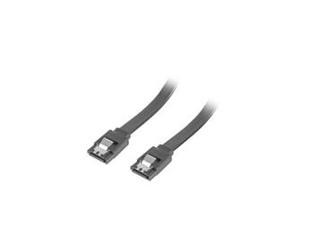 LANBERG SATA III datový kabel (6GB/S) F / F 50cm, kovová západka, černý