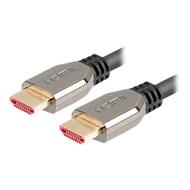 LANBERG Ultra High Speed HDMI 2.1 kabel, 48 Gbps, 8K@60Hz, 5K@120Hz, délka 0,5m, černý, zlacené konektory