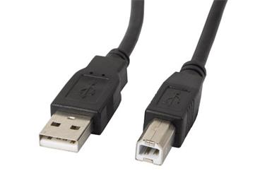LANBERG USB-A(M)->USB-B(M) 2.0 CABLE 3M BLACK FERRITE