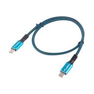 Lanberg USB-C M/M 4.0 kabel 0,5m 100W 8K 30Hz modro-černá  