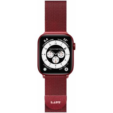 LAUT Steel Loop pásek na Apple Watch 38/40 mm červený