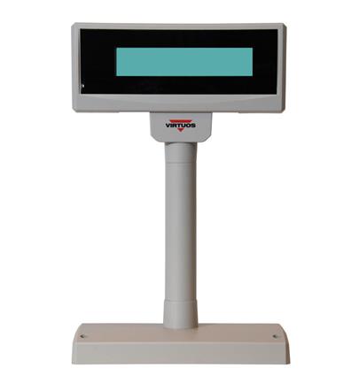LCD zák.disp.FL-2024LW 2x20, USB, šedoze.poz,béžov