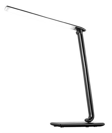 LED lampa Solight WO37-B stolní stmívatelná, 12W, volba teploty světla, USB, černý lesk
