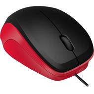 LEDGY Mouse - USB, Silent, black-red