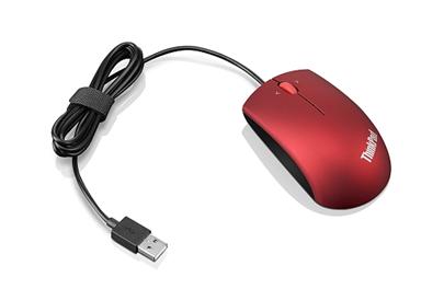 Lenovo myš ThinkPad Precision USB Mouse 1600dpi - červená