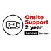 Lenovo Post Warranty Onsite - Prodloužená dohoda o službách - náhradní díly a práce - 2 let - na místě