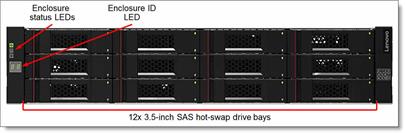 Lenovo Storage D1212 LFF Disk Expansion with Dual SAS IO Modules / Base Warranty