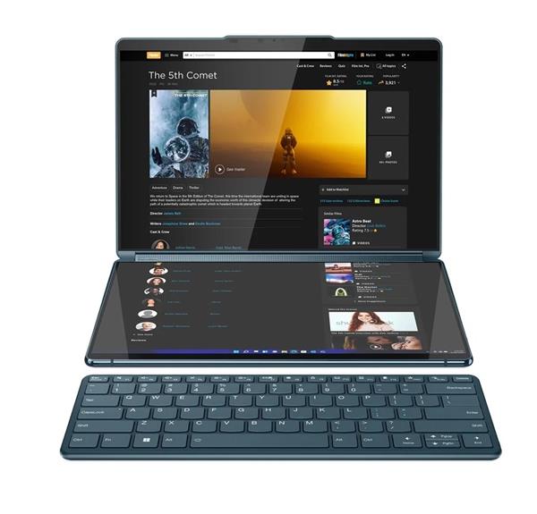 Lenovo YOGA BOOK 9 13IRU8 i7-1355U/16GB/SSD 1TB/2x 13,3"/OLED/touch/400nitů/PERO/BT KBRD/B&W audio/WIN11 PRO/zelená