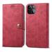 Lenuo Leather flipové pouzdro pro iPhone 13 Mini, červená