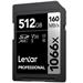 LEXAR card SDXC 512GB Professional 1066x SILVER UHS-I