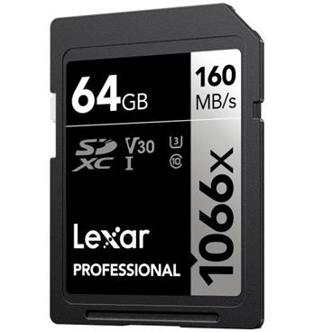 LEXAR card SDXC 64GB Professional 1066x SILVER UHS-I