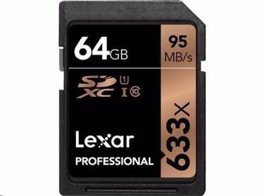 Lexar microSDXC 64GB 633x VIDEO + adaptér