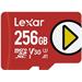 Lexar paměťová karta 256GB PLAY microSDXC™ UHS-I cards, čtení 150MB/s C10 A1 V30 U3