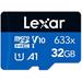 Lexar paměťová karta 32GB High-Performance 633x microSDHC™ UHS-I, (čtení/zápis:100/20MB/s) C10 A1 V10 U1