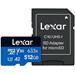 Lexar paměťová karta 512GB High-Performance 633x microSDXC™ UHS-I (čtení/zápis:100/70MB/s) C10 A2 V30 U + adaptér