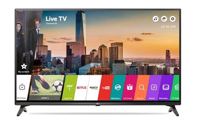 LG LED Smart TV 43"/ 43LJ614V/ FullHD/ DVB-T2/S2/C/ H.265/HEVC/ 3xHDMI/ 2xUSB/ LAN/ Wifi/ WiDI/ HbbTV/ Energ. tř. A+