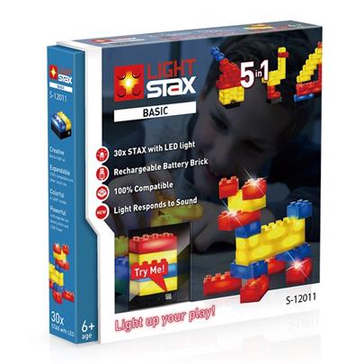 LIGHT STAX svítící stavebnice Basic V2 (5-in-1) - LEGO® - kompatibilní