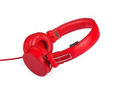 LOGIC sluchátka s mikrofonem MH-5, červená