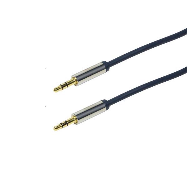 LOGILINK - Audio kabel 3.5 m/m, 0.50 m, modrý