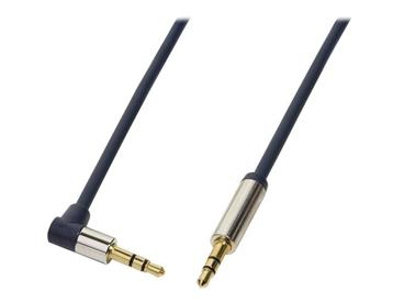 LOGILINK CA11050 LOGILINK - Audio kabel 3.5 m/m 90°, 0.50 m, modrý