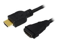 LOGILINK CH0059 LOGILINK - Kabel HDMI 1.4, HDMI M/F, Zlatá, délka 1m