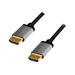 LOGILINK CHA0103 HDMI cable A/M to A/M 4K/60 Hz alu black/grey 5m