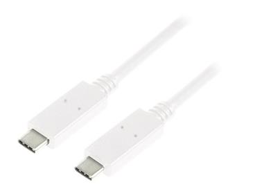 LOGILINK CU0131 LOGILINK - Propojovací kabel USB-C 3.1 Gen2, 1m, bílá