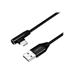 LOGILINK CU0137 LOGILINK - Kabel USB 2.0 USB-A male - USB-C (90° angled) male, 0.3m