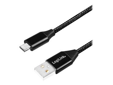LOGILINK CU0143 LOGILINK - USB-A 2.0 cable to micro-USB male, 0.3m